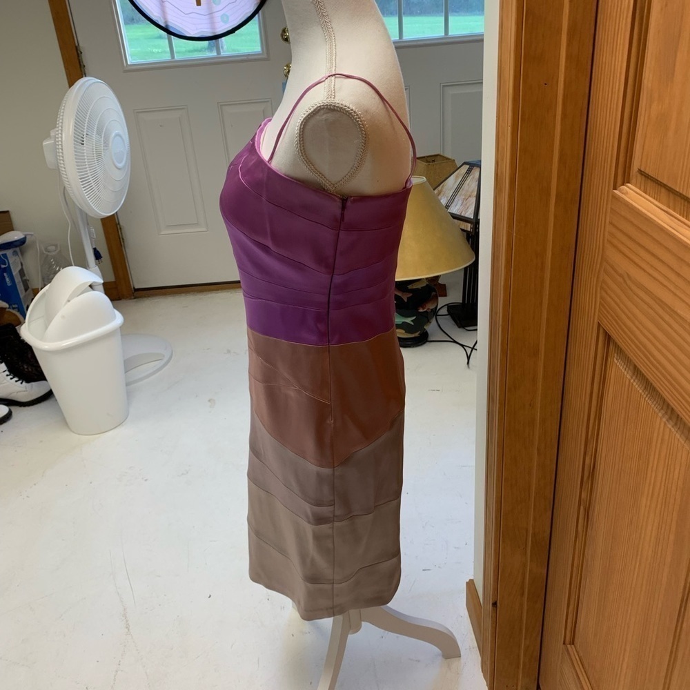 JAX mini/midi sheath cocktail dress size 6 pink/champagne ombre #newyearseve - Picture 4 of 6